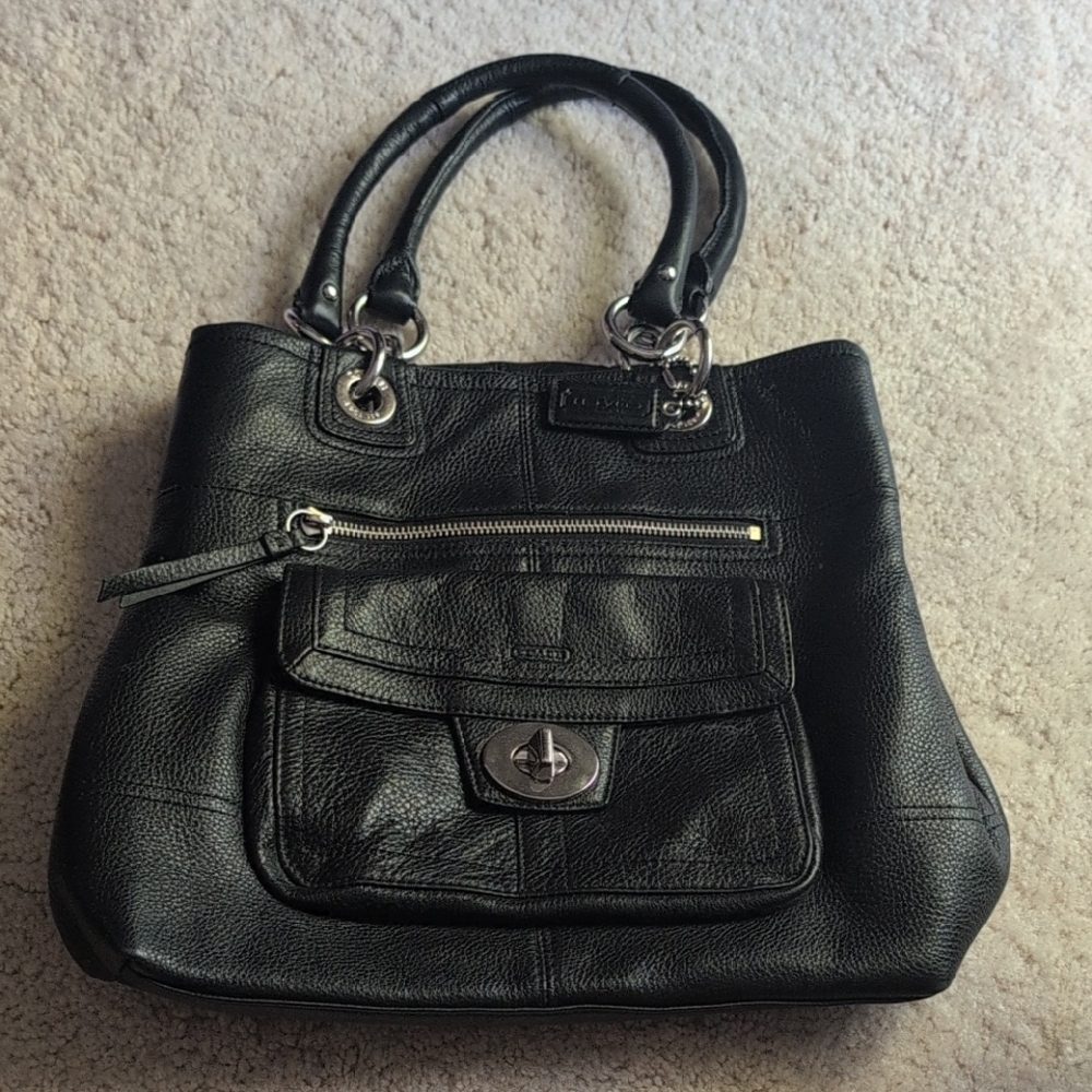 Coach Black Leather Purse Authentic